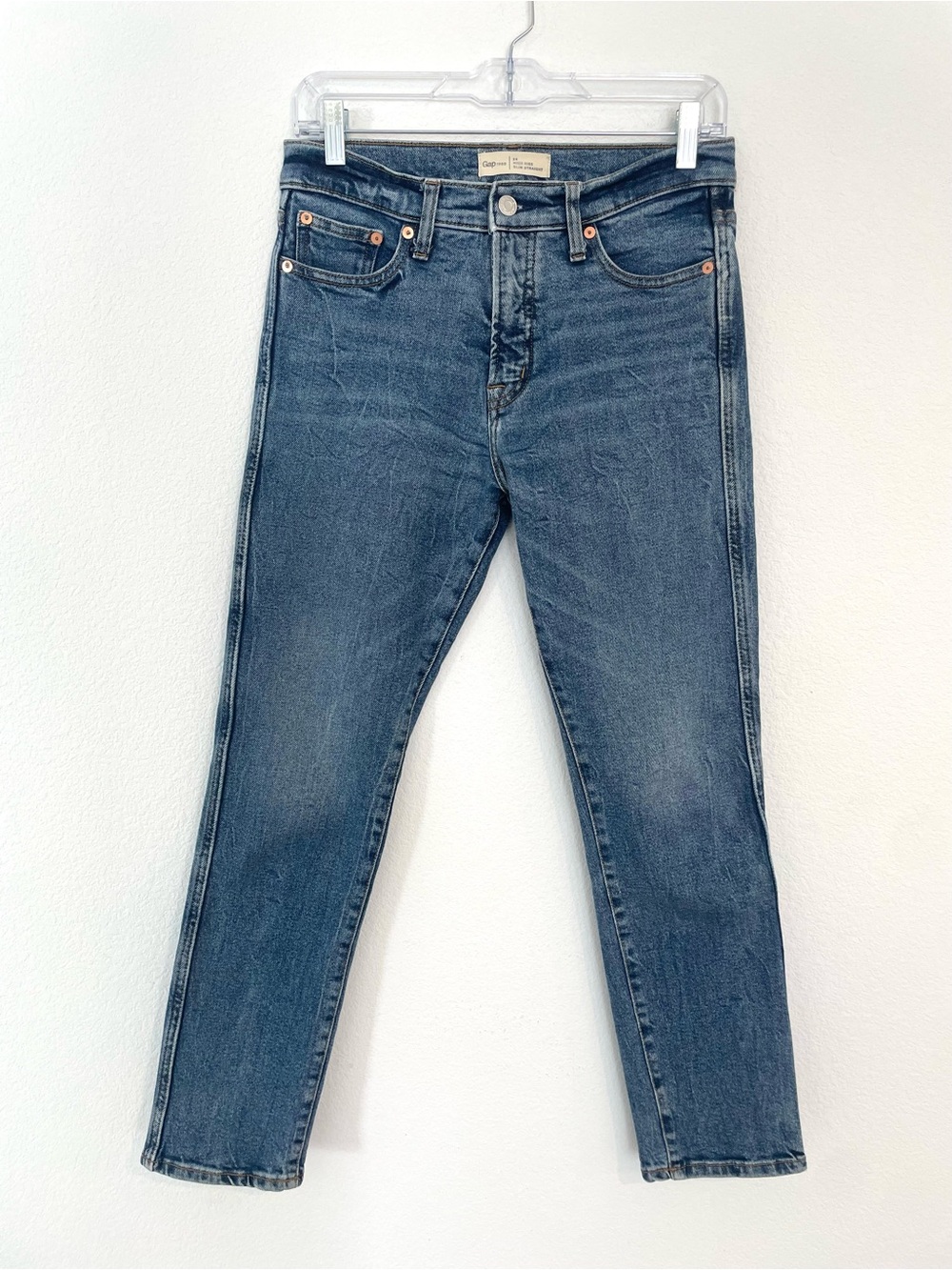 GAP High Rise Slim Straight Women’s 28 Blue Jeans